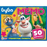 БУБА. КАРТОЧНАЯ ИГРА МЕМО. (50 КАРТОЧЕК). КОР: 125Х170Х40ММ, КАРТОЧКИ 65Х95ММ С БУКЛЕТОМ 