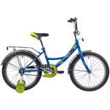 Велосипед NOVATRACK 20" URBAN, синий, защита А-тип, тормоз нож., крылья и багажник хром.