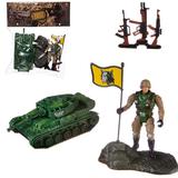 Игровой набор Abtoys Боевая сила Танк, фигурка солдата, акссесуары, в пакете