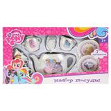 НАБОР ПОСУДЫ "ИГРАЕМ ВМЕСТЕ" "MY LITTLE PONY", КЕРАМИКА 7 ПРЕДМ. В РУСС. КОР.