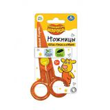 Ножницы Оранжевая корова пластик д/малышей, оранжевая корова Умка
