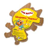 Игрушка деревянная Три Кота шнуровка коржик 17*13 Буратино 