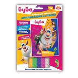 Набор д/детского тв-ва мультиарт БУБА аппликация из песка  (17*23 см) МУЛЬТИ АРТ