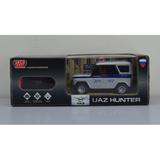 Машина р/у UAZ HUNTER ПОЛИЦИЯ 18 см, свет, серебр, кор. Технопарк