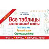 Книга АСТ Все таблицы для начальной школы. Русский язык. Математика. Окружающий мир