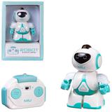 Робот JUNFA с пультом на ИК-управлении, со световыми эффектами, мини, белый 13,5х9,5х6 см