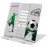 Подставка для книг и учебников ЮНЛАНДИЯ "Play Football",
регулируемый угол наклона, металл, 237574