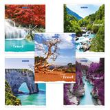 Тетрадь А5 48л BRAUBERG клетка, металлизированный картон, КРАСИВАЯ ПРИРОДА, 402817