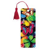 Закладка дкниг 3D BRAUBERG, объемная c движением "Бабочки", с декоративным шнурком-завязкой, 125748