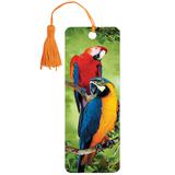 Закладка дкниг 3D BRAUBERG, объемная, "Попугаи", с декоративным шнурком-завязкой, 125772