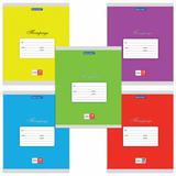 Тетрадь 18л BRAUBERG КЛАССИКА, клетка, обложка картон, АССОРТИ (5 видов), 401991