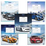 Тетрадь 24л BRAUBERG клетка, обложка картон, DRIVE CAR, 403005