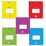 Тетрадь 12л BRAUBERG КЛАССИКА, клетка, обложка картон, АССОРТИ (5 видов), 103273