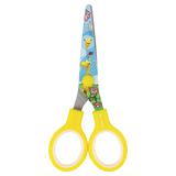 Ножницы BRAUBERG "Kid Series", 130 мм, с цветной печатью "Жирафы", жёлтые, 232269