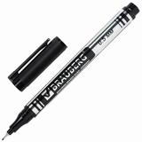 Маркер для CD и DVD BRAUBERG, ЧЕРНЫЙ, супертонкий металлический наконечник 0,5мм, 150512