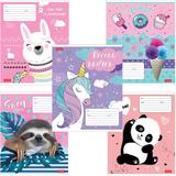 Тетрадь 12л, клетка Hatber "Улыбнись"