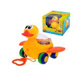 Игрушка-каталка "Утенок" со звуком и светом в кор