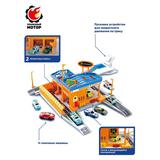 Трек Автосервис, 4 машины, пусковое устройство, вращается платформа, 2 ремонтных бокса