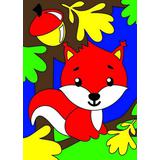 Набор для творчества LORI Картина по номерам для малышей Белочка в лесу