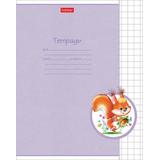 Тетрадь HATBER Лохматики, 12 листов, крупная клетка