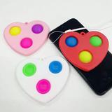 Игрушка-антистресс Simple dimple брелок в форме сердца 10см