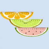 Линейка CENTRUM Фрукты деревянная 15см