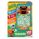 Обучающий телефон с led экраном Ми-ми-мишки азбука. викторина. 300 песен, стихов, звуков. свет. Умка