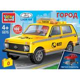 LADA конструктор LADA 4x4 ТАКСИ, 52 дет. (легко собрать) Город мастеров 