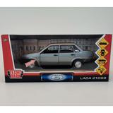 Машина металл свет-звук LADA 21099, 18,5 см, дв., кап.,баг.,инер.,сер., кор. Технопарк