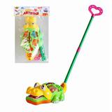 Каталка-сортер с ручкой Крокодил, пакет