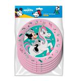 Набор бумажных тарелок ND Play Minnie Mouse розовые - 3, 180 мм 6 штук
