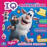 Любимые задания. IQ-наклейки.. Буба. 240х240 мм. 8 стр. + 35 наклеек. Умка 