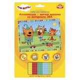 Набор д/детского тв-ва Три Кота аппликация мягкая мозаика (17х23 см) МУЛЬТИ АРТ