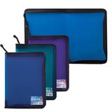 Папка на молнии пластиковая BRAUBERG "Income", А4, 325х230 мм,
тонированная, 3 цвета ассорти, 224055