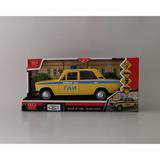 Машина пластик свет-звук ВАЗ-2106 МИЛИЦИЯ 22 см, двери, инерц, желтый,  кор. Технопарк