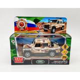 Машина металл LAND ROVER DEFENDER PICKUP КАМУФЛЯЖ 12 см, двери, багаж, кор. Технопарк