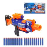 Бластер, в комплекте: мягкие пули 20шт., элементы питания АА*3шт. не входят в комплект