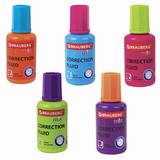 Корректирующая жидкость BRAUBERG MIX, быстросохнущая, 20 мл, с
кисточкой, ассорти, 229074