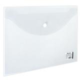 Папка-конверт с кнопкой BRAUBERG, А4, до 100 листов, прозрачная,
0,15 мм, 221638