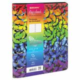 Тетрадь на кольцах А5 (180х220 мм), 80 л, под кожу, BRAUBERG
VISTA, "Butterflies", 112128