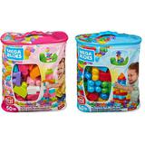 Конструктор Mattel Mega Bloks Fisher-Price Мешок "Мой первый конструктор" 60 деталей (2 в ассортименте)