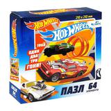 Пазл ORIGAMI Hot Wheels Крутые виражи 64 элемента