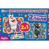 Весёлый праздник. Настольная игра-ходилка. 2 в 1. Буба. 330х216х27 мм. Умные игры. 