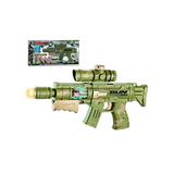 Автомат эл., свет, звук, в комплекте: мягкие пули 4шт., гелевые пули пакет 1шт., эл.пит.АА*2шт.не вх.в комплект, коробка, в ассортименте