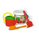 Набор для песочницы STELLAR №133 ведро 1,4 л термо, лопатка 19см, грабли 19см, лейка 0,5 л