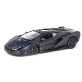 Машина металлическая RMZ City 1:32 Lamborghini Sian, черный матовый цвет, двери открываются