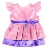 Одежда для кукол 40-42см платье розово-фиолетовое КАРАПУЗ 