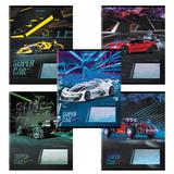 Тетрадь 12 л BRAUBERG, клетка, обложка картон, "SUPER CAR", 106465