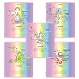 Тетрадь 12 л BRAUBERG, линия, обложка картон, "ЕДИНОРОГ", 106471