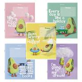 Тетрадь 18 л BRAUBERG клетка, обложка картон, "ПЛЮШЕВЫЙ АВОКАДО", 106477